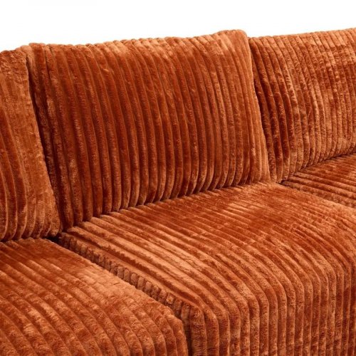Atmosphera Sofá Esquinero de 3 Plazas Solka 254x164x78 cm Acanalado