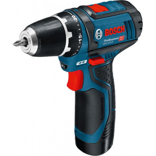 Atornillador a batería BOSCH PROFESSIONAL 12V Brushless - 2 baterias - GSR 12V-15 Professional