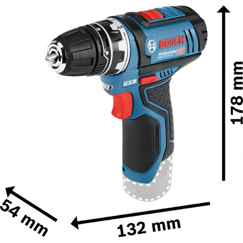 Atornillador a batería BOSCH PROFESSIONAL 12V Brushless - 2 baterias - GSR 12V-15 Professional