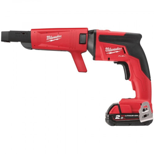 Atornillador para Pladur 18V con 2 baterías 2Ah y maletín + Cargador Rápido de tornillos Milwaukee M18FSGC-202X