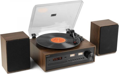 Audizio Boston Tocadiscos Retro con altavoces