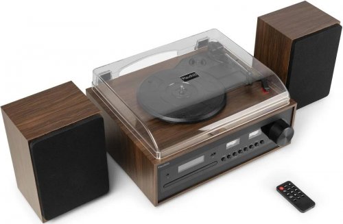 Audizio Boston Tocadiscos Retro con altavoces