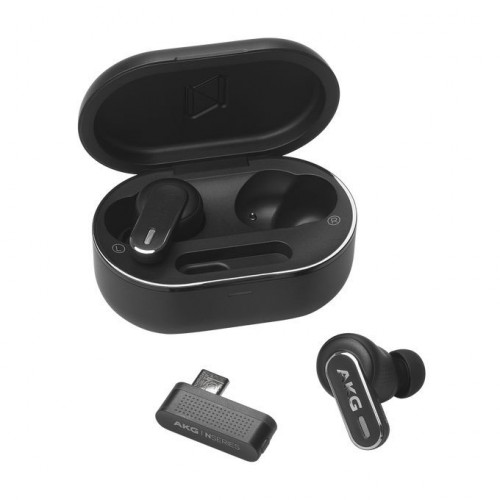 Auriculares AKG inalámbricos Bluetooth 5.3 con Cancelación de Ruido, Micrófono y Hi-Res Audio Negro