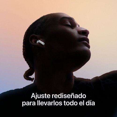 Auriculares Apple AirPods 4 inalambricos Bluetooth 5.3 para llamadas y deporte IP54 blancos
