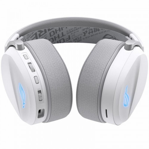 Auriculares ASUS ROG Pelta inalámbricos y con cable Bluetooth Gaming con retroiluminación multicolor blancos