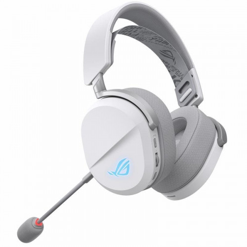 Auriculares ASUS ROG Pelta inalámbricos y con cable Bluetooth Gaming con retroiluminación multicolor blancos
