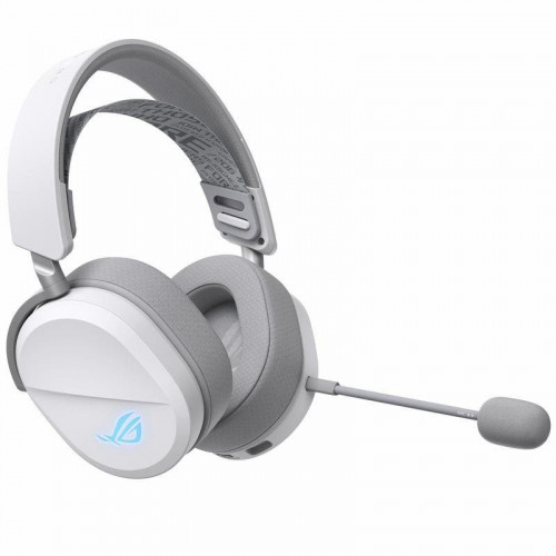 Auriculares ASUS ROG Pelta inalámbricos y con cable Bluetooth Gaming con retroiluminación multicolor blancos