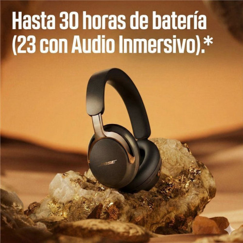 Auriculares Bose QuietComfort Ultra Headphones inalámbricos Bluetooth con Cancelación Activa de Ruido y micrófono, color Desert Gold