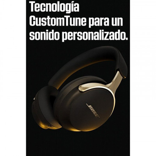 Auriculares Bose QuietComfort Ultra Headphones inalámbricos Bluetooth con Cancelación Activa de Ruido y micrófono, color Desert Gold