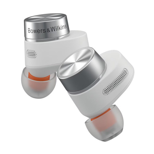 Auriculares de botón Bowers&Wilkins PI5 S2 True Wireless con cancelación de ruido activa Gris claro