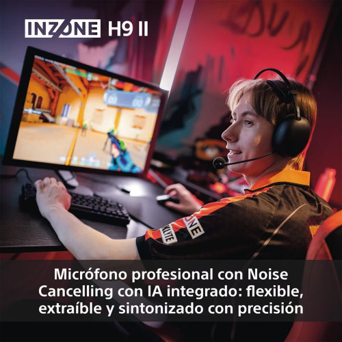 Auriculares Diadema con micrófono para Gaming Sony INZONE H9 II con cancelación de ruido Blanco