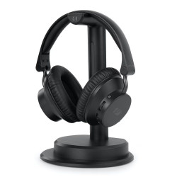 Auriculares Duales para TV Muse M-288 CTV con base de carga y transmisor, Bluetooth 5.3 Negro