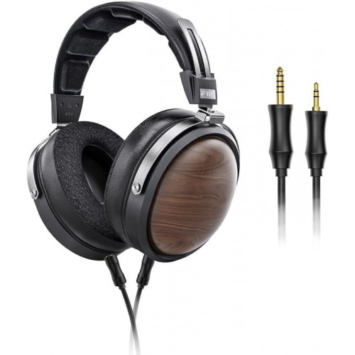 Auriculares FiiO FT1 con cable madera de nogal negro, diafragma de fibra y cable desmontable
