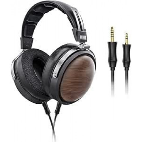 Auriculares FiiO FT1 con cable madera de nogal negro, diafragma de fibra y cable desmontable