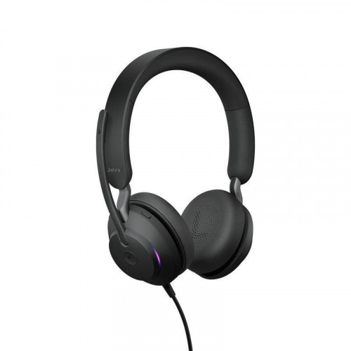 Auriculares Jabra Evolve2 40 SE con cable USB-A/USB-C para llamadas y música negros
