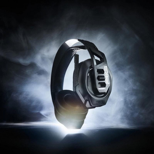 Auriculares NACON RIG 900 MAX HS inalámbricos Bluetooth gaming con micrófono extraíble, cancelación de ruido y base de carga, negros
