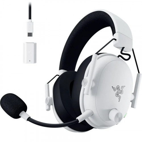 Auriculares Razer BlackShark V3 inalámbricos HyperSpeed Bluetooth Micrófono Extraíble Blancos