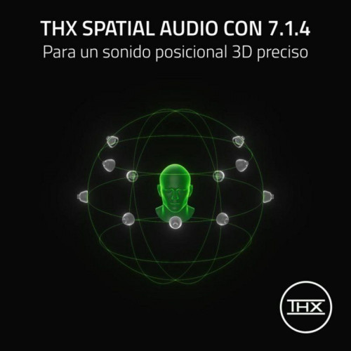 Auriculares Razer Razer BlackShark V3 Pro inalámbricos HyperSpeed ANC con audio espacial THX Negros