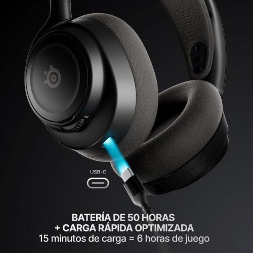 Auriculares Steelseries Arctis Nova 7P Gen 2 inalámbricos Bluetooth con Cancelación de Ruido Negro
