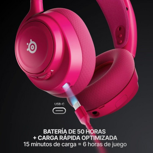 Auriculares Steelseries Arctis Nova 7P Gen2 Bluetooth y Wireless para PC/PS5/Nintendo Switch magenta