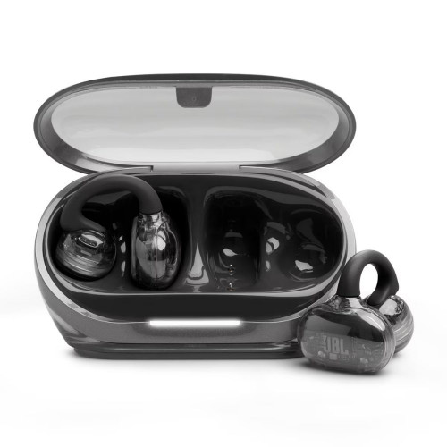 Auriculares True Wireless de conducción de aire JBL Soundgear Clips, IP54, hasta 32h. reproducción total, carga rápida. Negro