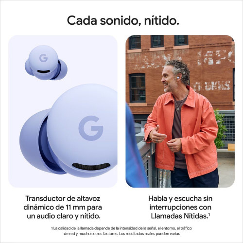 Auriculares True Wireless Google Pixel Buds 2a con cancelación de ruido activa Iris