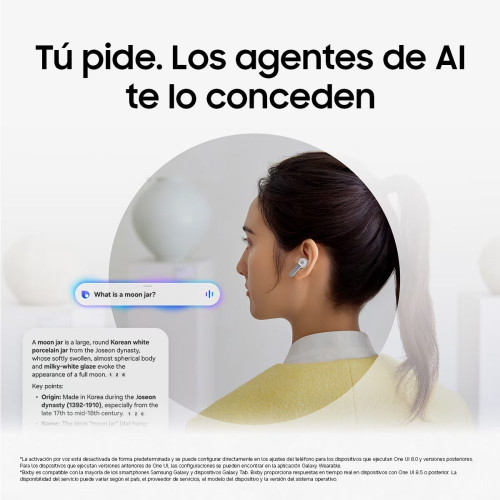 Auriculares True Wireless Samsung Galaxy Buds4 Pro Blanco
