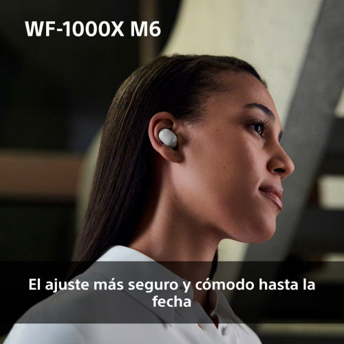 Auriculares True Wireless Sony WF-1000XM6 con cancelación de ruido, Bluetooth, IPX4, 24 horas de batería Negro