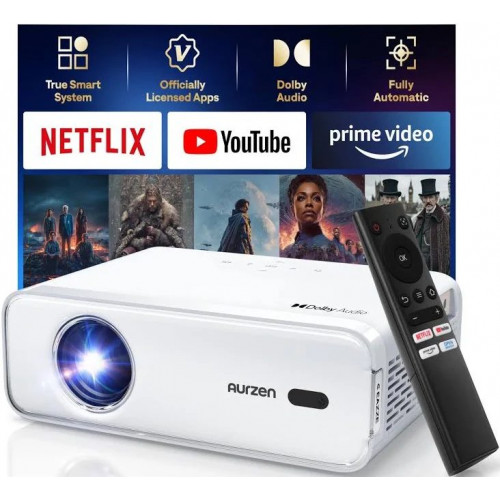 Aurzen EAZZE D1 Smart Projector with WiFi and Bluetooth