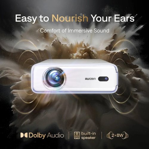 Aurzen EAZZE D1 Smart Projector with WiFi and Bluetooth