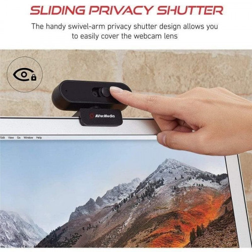 Avermedia PW310P Webcam FullHD Negra