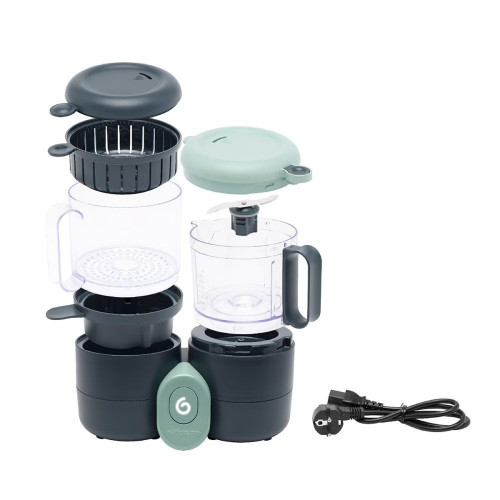 Babymoov Robot de cocina bebé 4-en-1 Nutribaby One Antracita