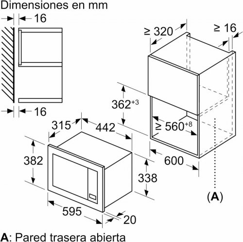 Balay 3cg6142b4 Microondas integrable