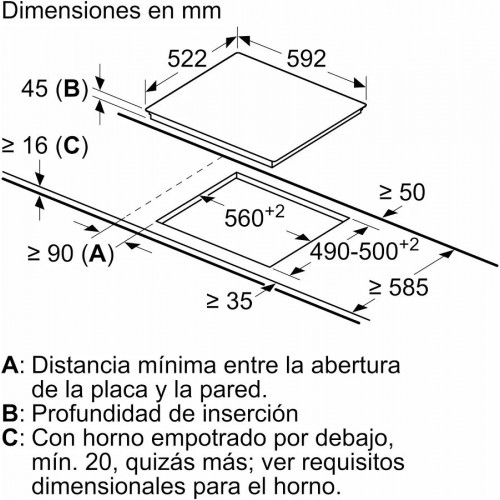 Balay 3eb764en Placa Vitrocerámica