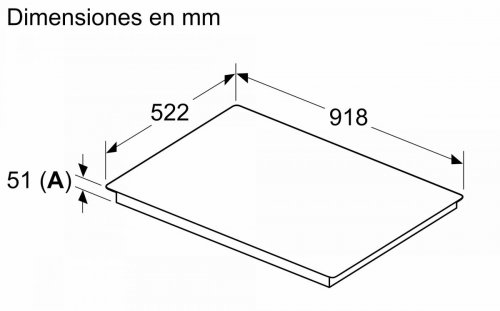 BALAY 3EB997LH Negro - Vitrocerámica de Inducción 90CM