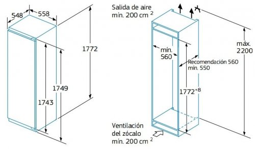 BALAY 3FID-737-S Blanco - Nevera Una Puerta Cíclico
