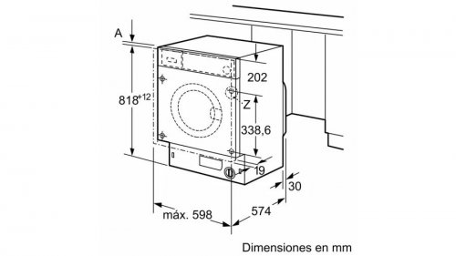 BALAY 3TI979B Integrable Blanco - Lavadora Carga Frontal 7KG 1200RPM