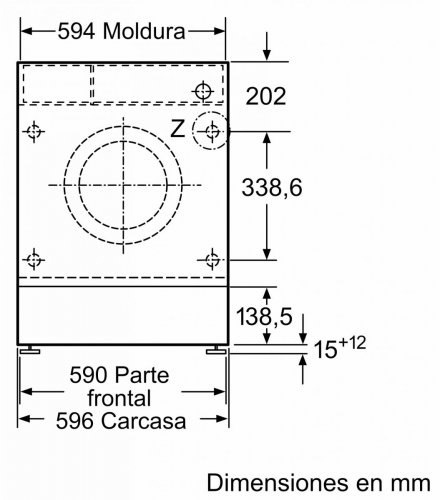 BALAY 3TI987B Blanco - Lavadora Carga Frontal 8KG 1400RPM