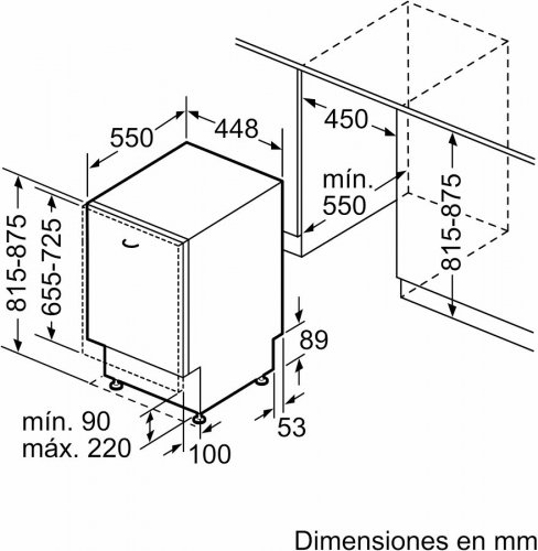 Balay 3VT4032NA Lavavajillas integrable 45 cm.
