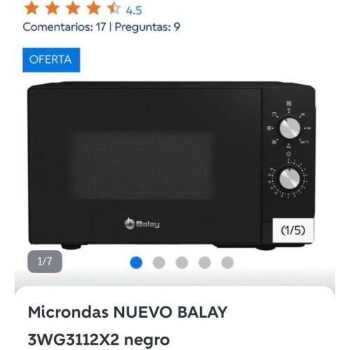 Balay 3WG3112X2 Microondas