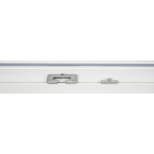 Balconera PVC 85x229cm oscilobatiente derecha blanca Isoxa doble acristalamiento transparente 4/16/4 bajo emisivo con persiana