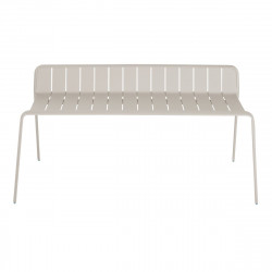 Banco de jardín NATERIAL Idaho de aluminio beige 122x49x56 cm