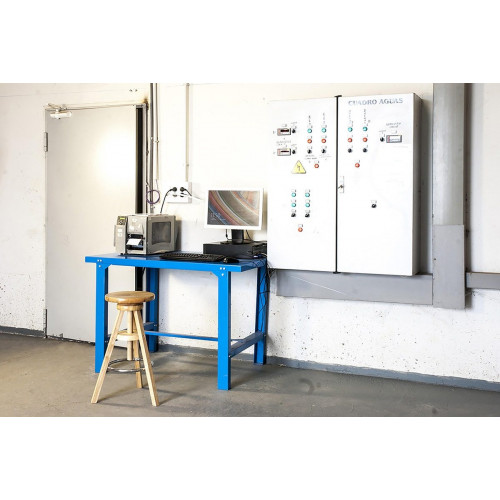 Banco de trabajo Simonwork BT6 Azul 83x120x73 cm con bandeja de metal