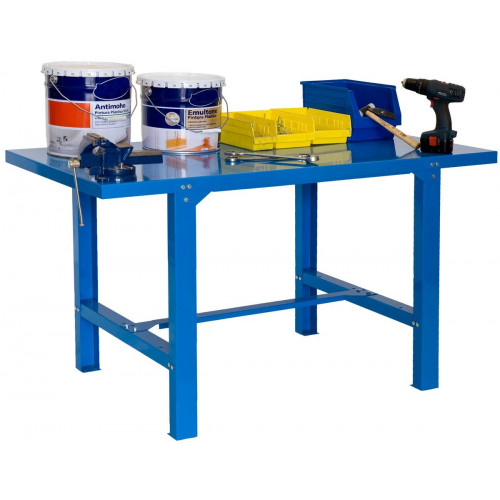 Banco de trabajo Simonwork BT6 Azul 83x180x73 cm con bandeja de metal