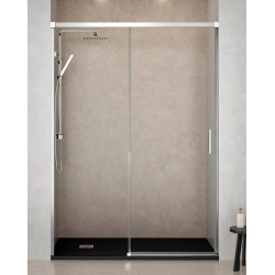 BAÑO TOTAL Mampara Ducha Corredera 1 Puerta 1 Fijo