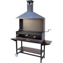 Barbacoa carbon con ruedas imex el zorro 71590