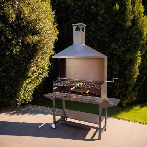 Barbacoa carbon con ruedas imex el zorro 71590