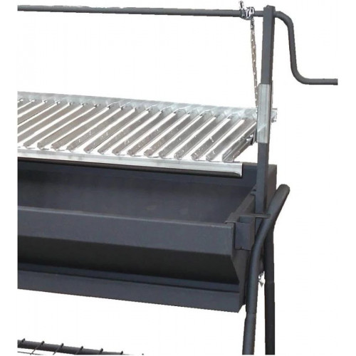Barbacoa carbon y leña imex el zorro 71764 con parrilla-plancha inox
