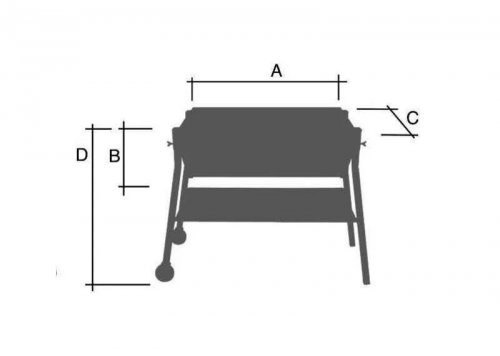 Barbacoa curva con parrilla