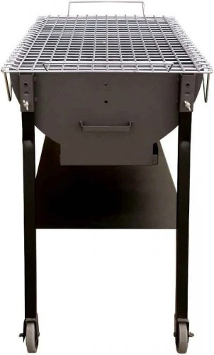 Barbacoa curva con parrilla